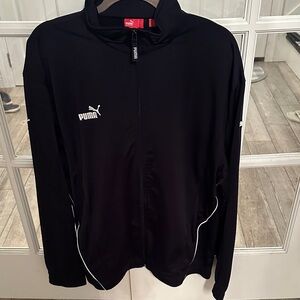 Puma Black and White Zip-Up Jacket